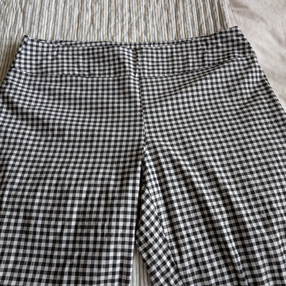 Black and White Checkered Pants Zac & Rachel Cropped XL - Picture 5 of 5